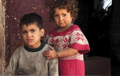 Sýrlensk börn. Ljósmynd: Save the Children