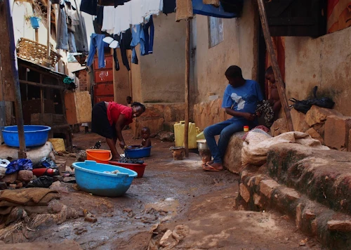 Fátækrahverfi í Kampala, Úganda. Ljósmynd: gunnisal