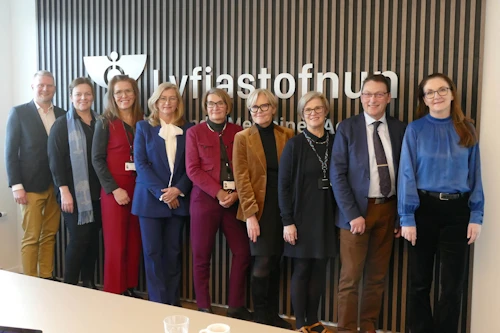 Frá heimsókn heilbrigðisráðherra til Lyfjastofnunar