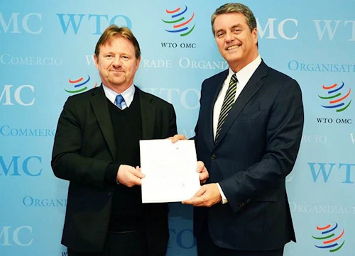 Högni S. Kristjánsson og Roberto Azevêdo aðalframkvæmdastjóri WTO Högni S. Kristjánsson og Roberto Azevêdo aðalframkvæmdastjóri WTO ©WTO