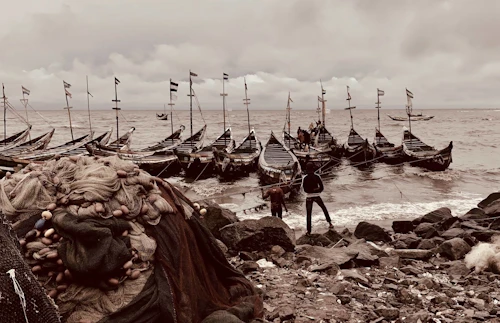 Smábátaútgerð í Síerra Leone. Ljósmynd: gunnisal