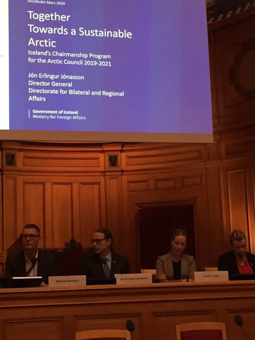 Seminarium om arktis i Svenska Riksdagen