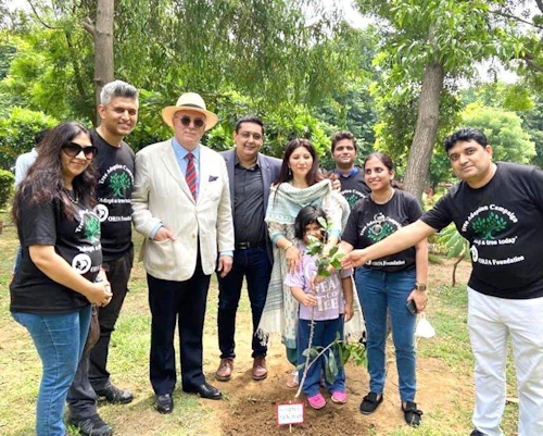 Tree Plantation by Ambassador Gudni Bragason