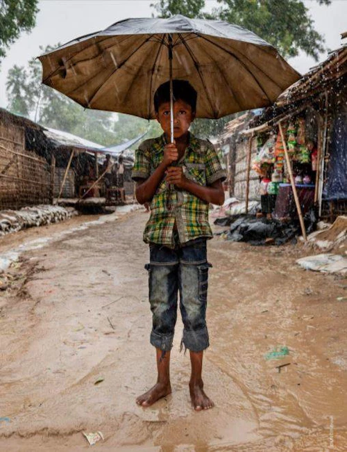 Ljósmynd úr ársskýrslu UNICEF.