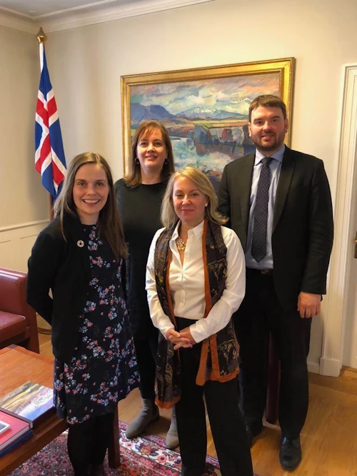 Katrín Jakobsdóttir, forsætisráðherra, Sigríður Á. Andersen, dómsmálaráðherra, Svandís Svavarsdóttir, heilbrigðisráðherra og Ásmundur Einar Daðason, félags- og jafnréttismálaráðherra