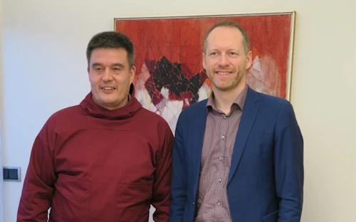 Kim Kielsen, formaður grænlensku landsstjórnarinnar og Guðmundur Ingi Guðbrandsson, umhverfis- og auðlindaráðherra.