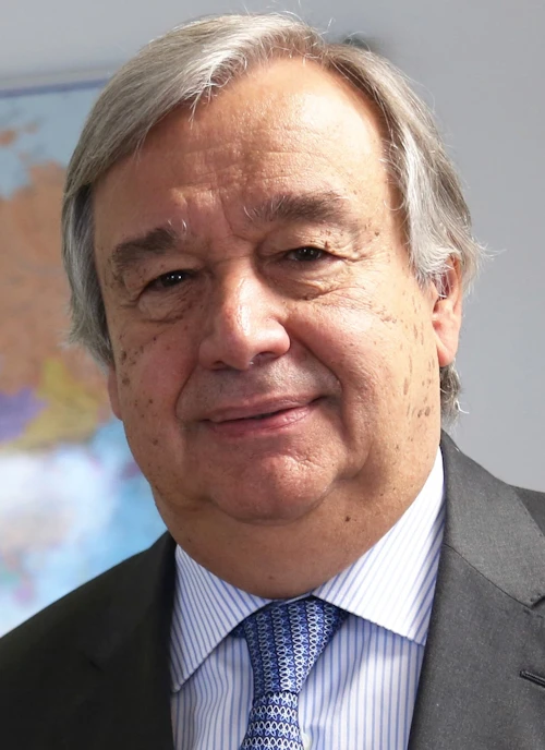 Antoníó Guterres aðalframkvæmdastjóri Sameinuðu þjóðanna.