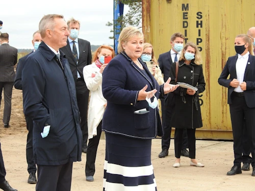 Erna Solberg heimsækir Rukla