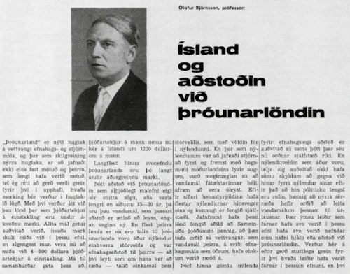 Grein Ólafs Björnssonar úr Stúdentablaðinu 1965.