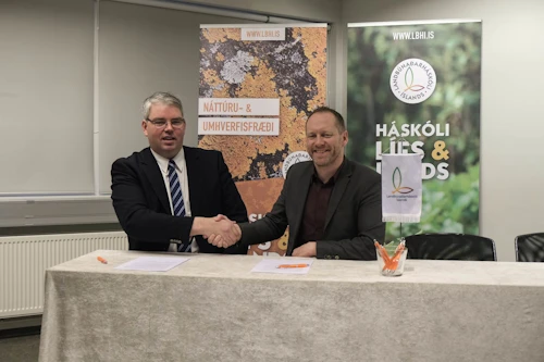 Undirritun á Hvanneyri