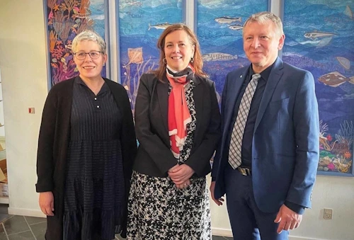 F.v. Marita Rasmussen forstjóri Havstovan, Svandís Svavarsdótttir matvælaráðherra og Árni Skaale sjávarútvegsráðherra Færeyja.