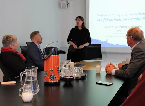 Frá fundi um nýsköpunarverkefni í öldrunarþjónustu í velferðarráðuneytinu