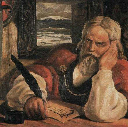 Snorri Sturluson. Málverk eftir Hauk Stefánsson frá 1930