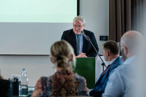 Sigurður Ingi Jóhannsson, innviðaráðherra, kynnir nýtt regluverk um steypu í byggingarreglugerð.