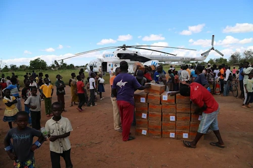WPF er með umfangsmikið starf á hamfarasvæðunum. Ljósmynd: WFP/Alexis Masciarelli