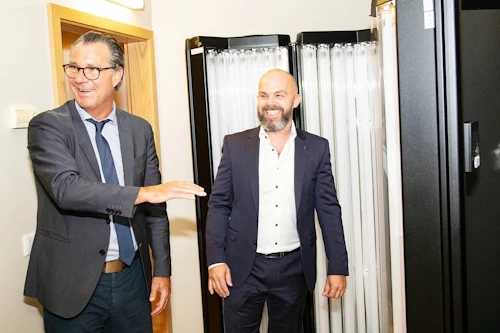 Willum Þór ásamt Arnþóri Jóni Egilssyni formanni SPOEX