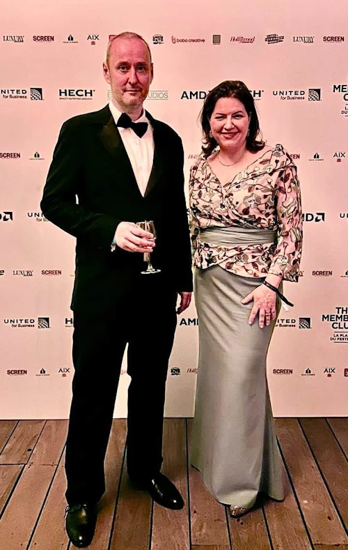 Le cinéaste Rúnar Rúnarsson et la Première dame d'Islande, Eliza Reid