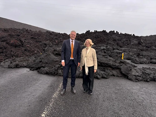 Mathias Cormann, Secrétaire général de l’OCDE et Unnur Orradóttir Ramette, Ambassadrice et Représentante permanente de l'Islande auprès de l'OCDE