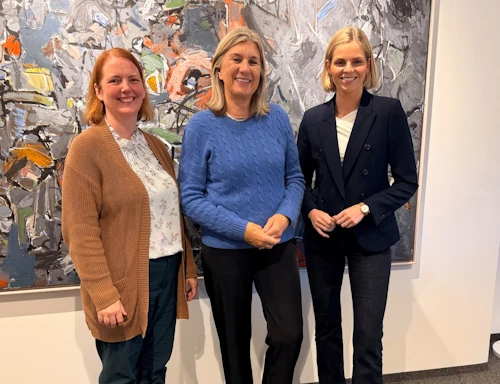 Albertína Elíasdóttir, framkvæmdastjóri Sambands sveitarfélaga á Norðurlandi Eystra, Hanna Katrín Friðriksson atvinnuvegaráðherra og Berglind Ósk Guðmundsdóttir, bæjarstjóri á Akureyri.