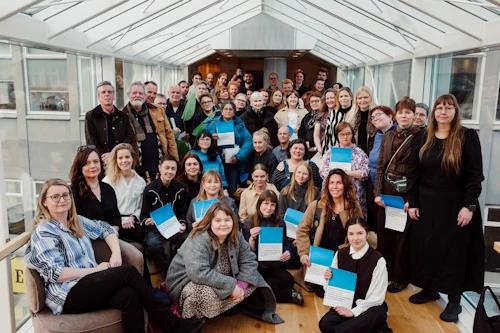Styrkþegar fyrri úthlutunar Myndlistarsjóðs 2026. Mynd: Sigríður Marrow