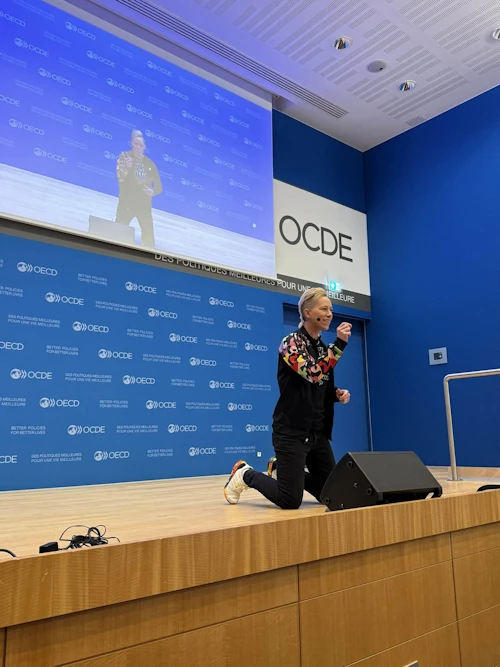 A keynote speech was given by Joanna Lohman, a former professional footballer and a Sports Diplomat