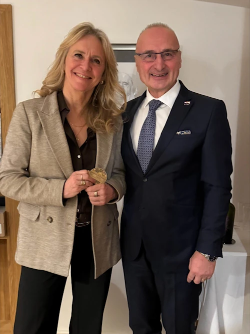 Þorgerður Katrín Gunnarsdóttir utanríkisráðherra og Gordan Grlić-Radman utanríkisráðherra Króatíu.