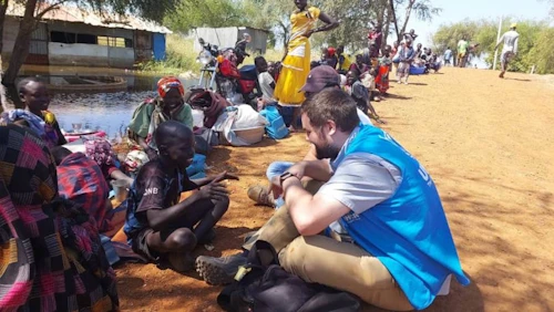 Kjartan Atli Óskarsson í Suður-Súdan. Ljósmynd: UNHCR