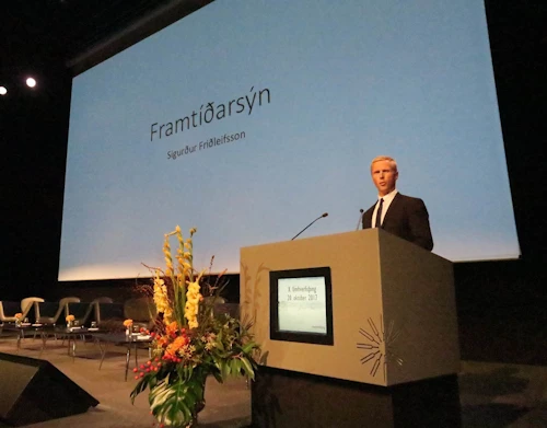Sigurður Ingi Friðleifsson kynnti samantekt sína og framtíðarsýn á Umhverfisþingi í dag