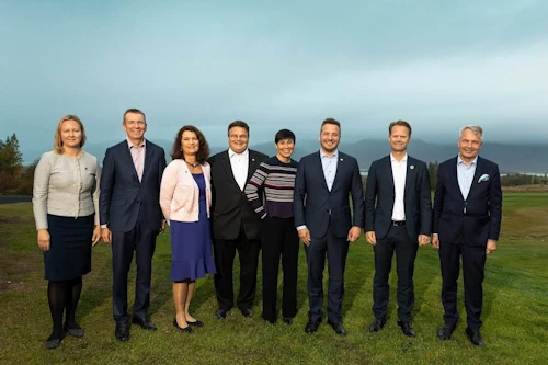 Frá fundi utanríkisráðherra Norðurlanda og Eystrasaltsríkja í Borgarnesi í ágúst í fyrra