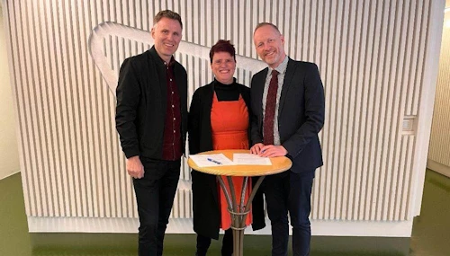 Guðlaugur Eyjólfsson, framkvæmdastjóri Alzheimersamtakanna, Ásta Kristín Guðmundsdóttir, félagsráðgjafi MA, og Guðmundur Ingi Guðbrandsson, félags- og vinnumarkaðsráðherra.