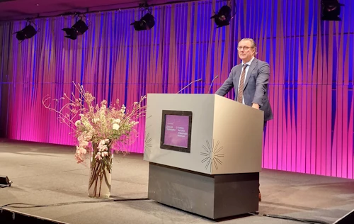 Willum Þór Þórsson heilbrigðisráðherra flytur ávarp á heilbrigðisþingi 2023