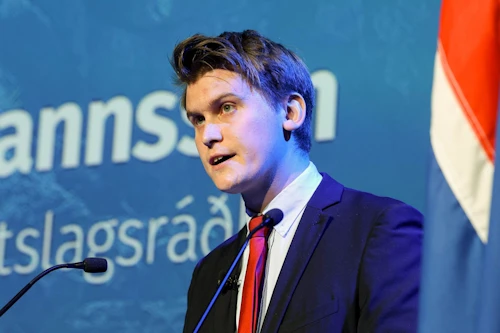 Jóhannn Páll Jóhannsson, umhverfis-, orku- og loftslagsráðherra, setur XIV. Umhverfisþing.