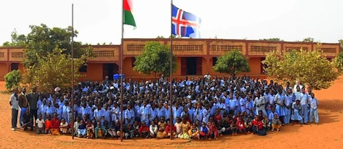 Nemendur skólans í Bobo Dioulasso. Ljósmynd: ABC