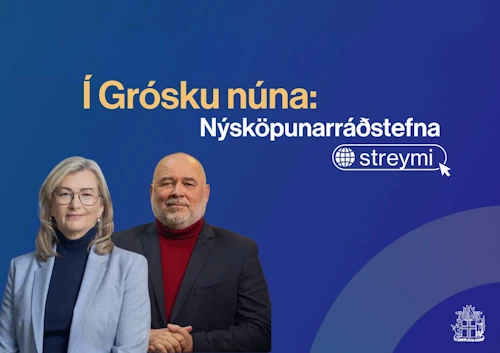 Alma Möller heilbrigðisráðherra og Logi Einarsson menningar-, nýsköpunar- og háskólaráðherra.