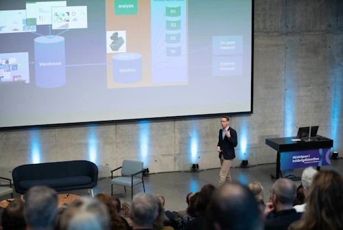 Frá ráðstefnu heilbrigðisráðuneytisins og menningar- nýsköpunar og háskólaráðuneytisins sl. haust um nýsköpun í heilbrigðiskerfinu 