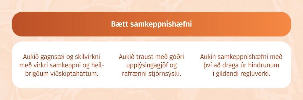 Bætt samkeppnishæfni