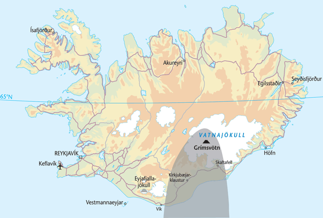 Eruption in Grimsvotn
